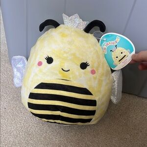 Squishmallows Yellow and Black Bee Stuffed Animal